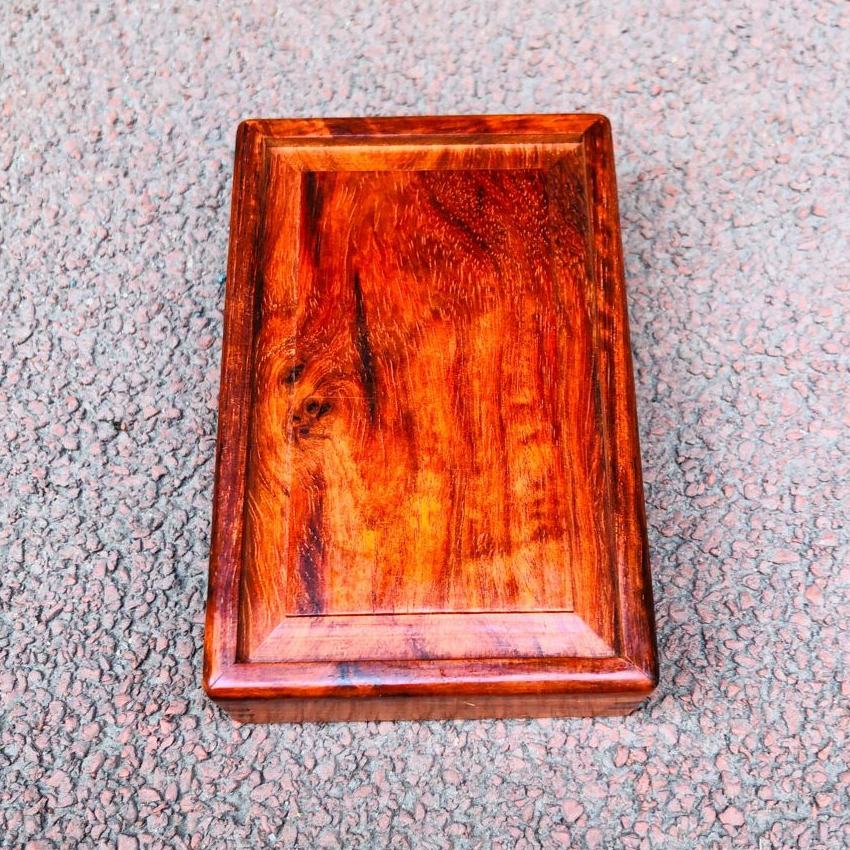 Indian lobular rosewood pull stamp box mahogany jewelry box mortise and tenon craft gifts decoration earrings jewelry coin storage box