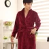 Mùa thu và mùa đông áo choàng flannel nam dày XL đồ ngủ nhung san hô mùa xuân nam áo choàng dài nhung nước Night Robe