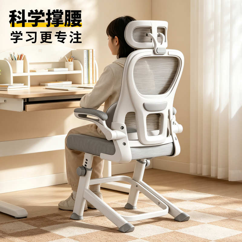 Children's Study Chair, Home-Use Adjustable Writing Chair for Primary and Secondary School Students, Ergonomic Desk Chair for Teenagers Children's Study Chair, Home-Use Adjustable Writing Chair for Primary and Secondary School Students, Ergonomic Desk Chair for Teenagers
