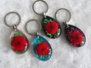 Rose Amber Birthday Gift Specimen Pendant Creative Car Keychain Starfish High-End Unique Gift