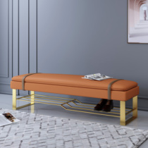 Light luxury shoe changing stool home door shoe cabinet soft cushion creative Nordic can sit on the end of the bed bench to enter the door and wear shoe stool