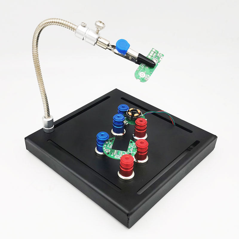 Magnetic Clip Hose Clip PCB Fixed Clip Circuit Board Repair Five Gold Tools Crocodile Clip Repair Welding Work Desk