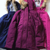 Foreign trade heavy industry girls winter cotton hooded cotton-padded jacket Korean version of thick cotton-padded jacket long cotton-padded jacket coat