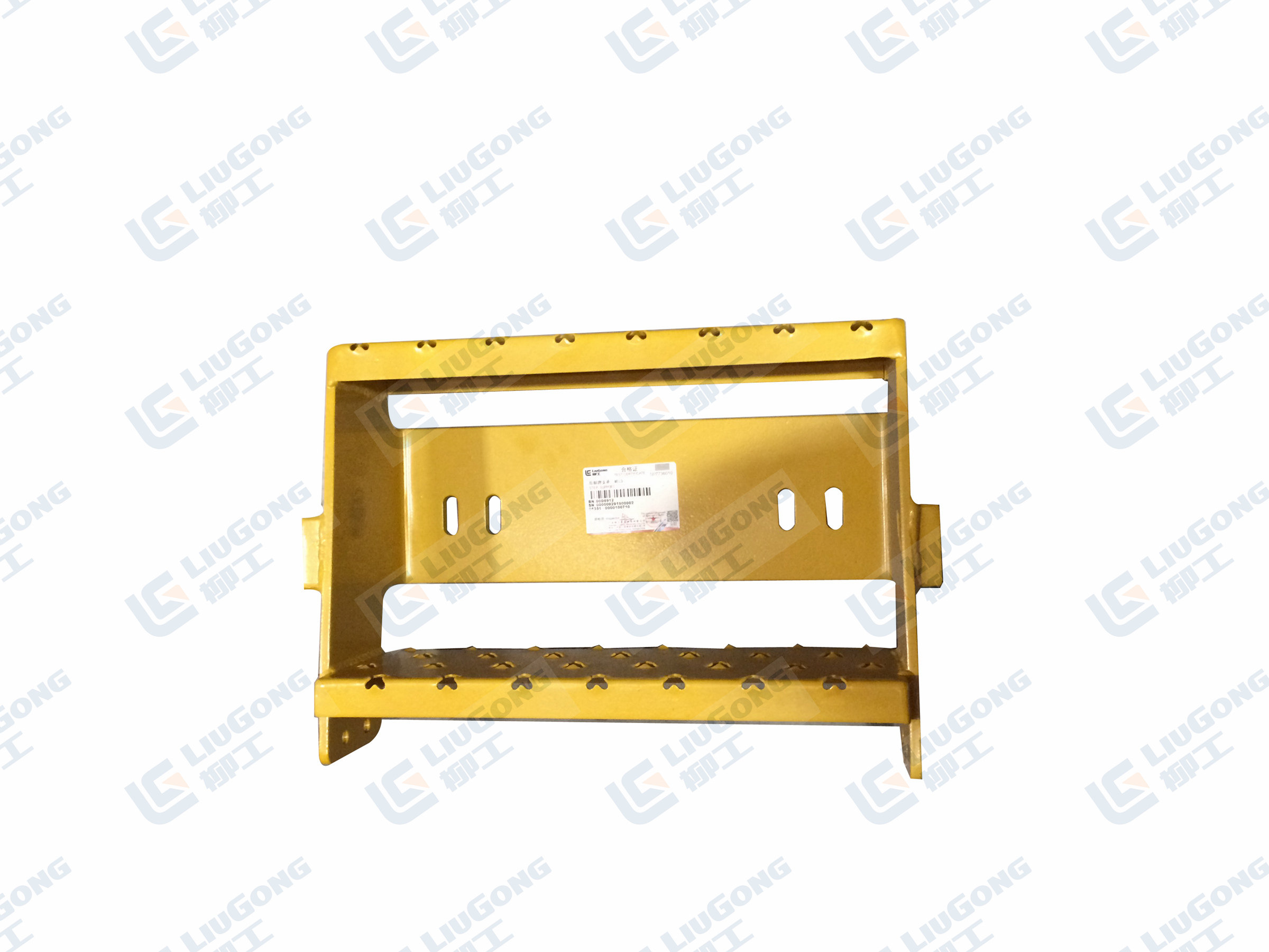 Rear foot pedal support after wicker 856 loader