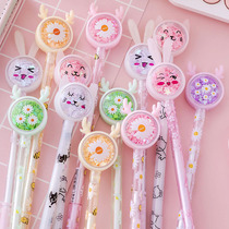 Cartoon Student Pen Creative Animal Styling Bright Sheet Water Signature Pen Black Cute Teenage Girl Heart Flow Sofa Middle Sex Pen