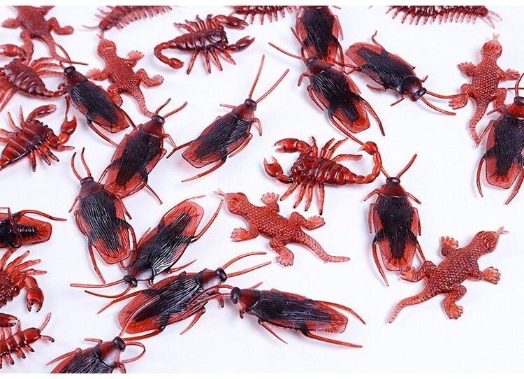 仿真蟑螂 愚人节整蛊玩具 吓一跳蟑螂小强 仿真蜈蚣壁虎蝎子批发详情7