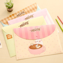 Cute Cartoon A4 Exam Paper File Bag Small Crus Folder Cartoon Animal PVC Kit Office Supplies