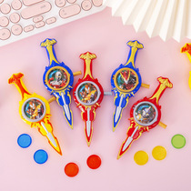 Child Ejection Small Sword Toy New Peculiar Decompression Toy Plastic Sheet Ground Stall Stock Source Kindergarten Gift Small Gift