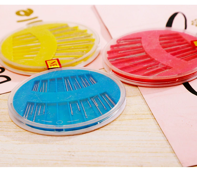 Hộ Gia Đình Kết Hợp Lớn Và Nhỏ Kim May Tay May Kim Tròn Hộp Kim May Hộp Thêu Thép Kim Handmade Kim