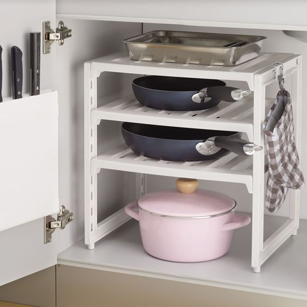 Japan imports kitchen shelves under sink storage rack Overall cabinet frame multilayer frame shelf