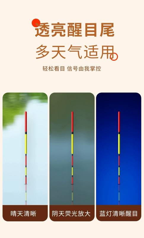 Bộ phao linh sam Xiaofengxian Bal, một bộ hoàn chỉnh bắt mắt, có độ nhạy cao và táo bạo cá diếc nước nông đáy phao câu cá miệng nhẹ phao câu đêm đổi màu phao handing