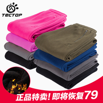 Exploration of fleece pants for men and women in autumn and winter outdoor warm thick fleece pants large size liner winter sports trousers