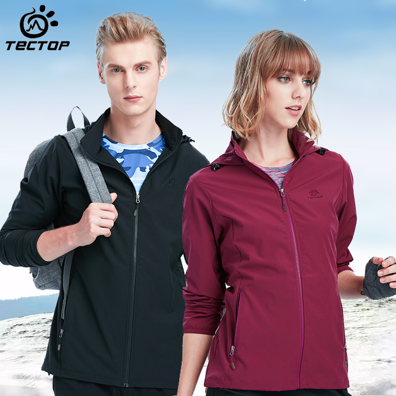 Exploring Tuo Spring Summer Outdoor Sports Wind Clothing Slim sun protection Speed Dry Men And Women Elastic Jacket Windproof Mountaineering Blouse