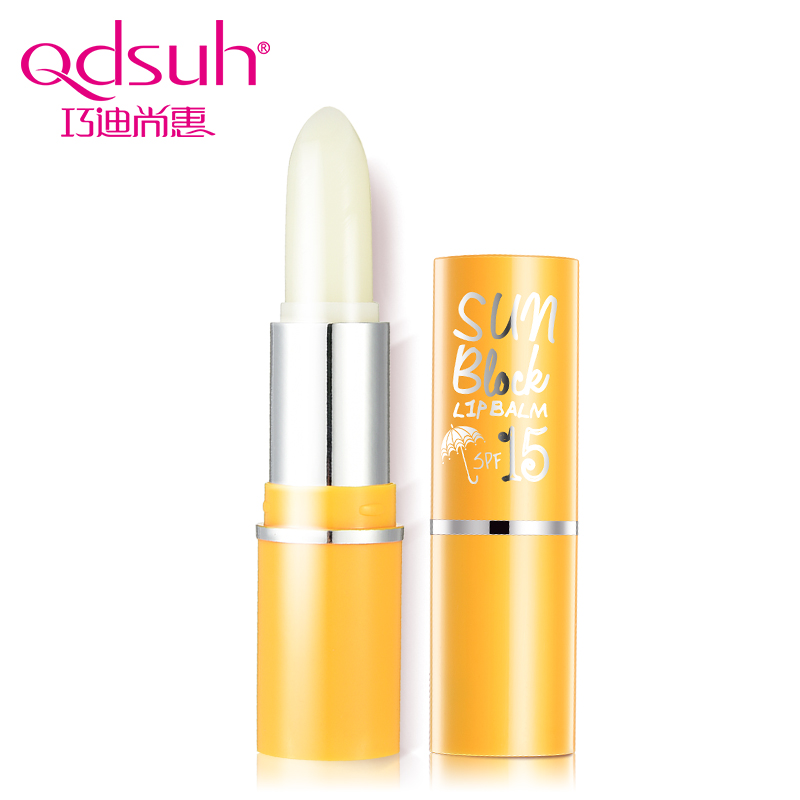专柜正品 巧迪尚惠防晒护唇膏SPF15 女士滋润保湿裸色无色润唇膏