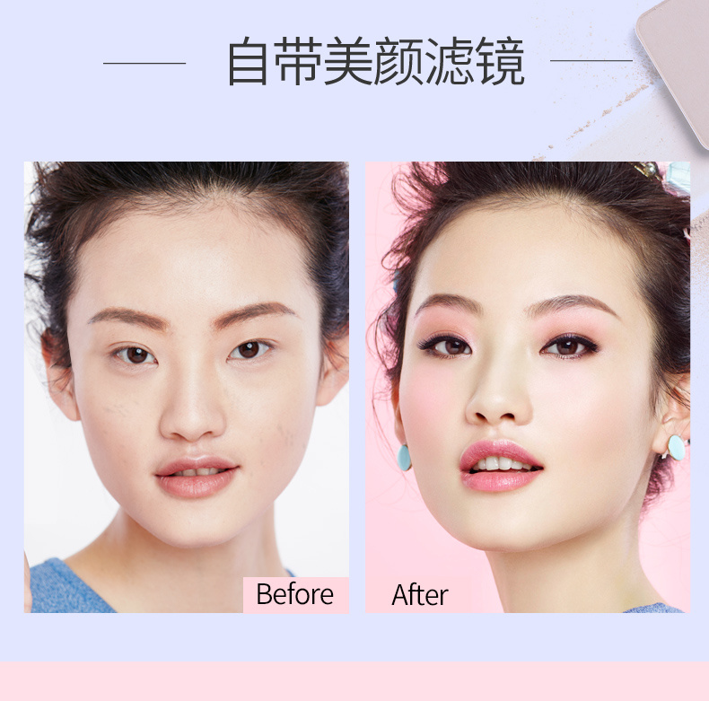 Qiao Di Shang Hui ướt và khô set phấn trang điểm lâu trôi kiểm soát dầu dưỡng ẩm che khuyết điểm năng lực sửa chữa bột khô bột mới bắt đầu phấn chanel