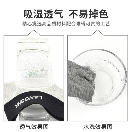 Langsha underwear men's pure cotton breathable summer thin cotton boxer shorts loose youth men's boxer briefs