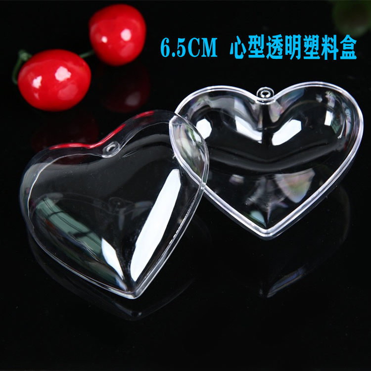 High transparent plastic love hollow ball diy handmade bath salt ball mold packaging decoration hanging ball display Christmas