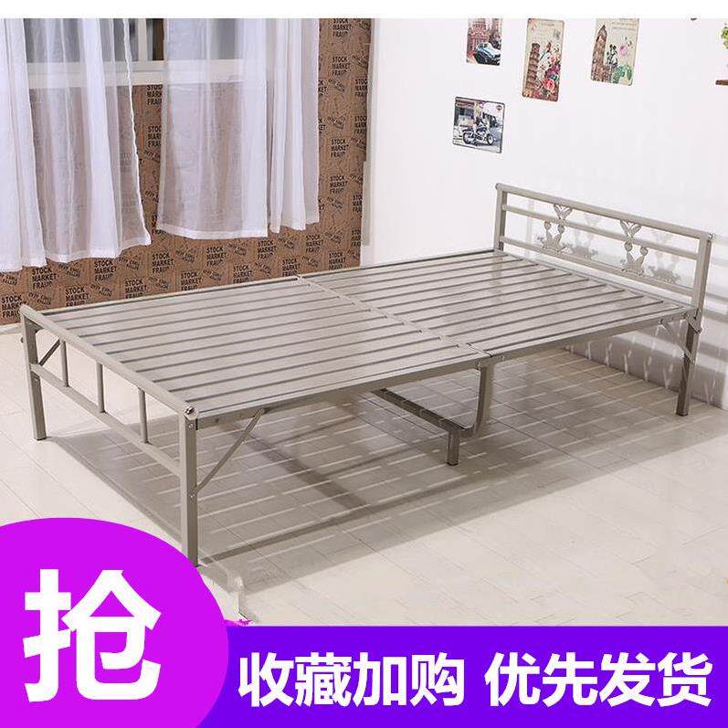 Rental house shrinking wooden board invisible multi-functional marching heightened single bed 90cm wide folding bed wire bed small bed
