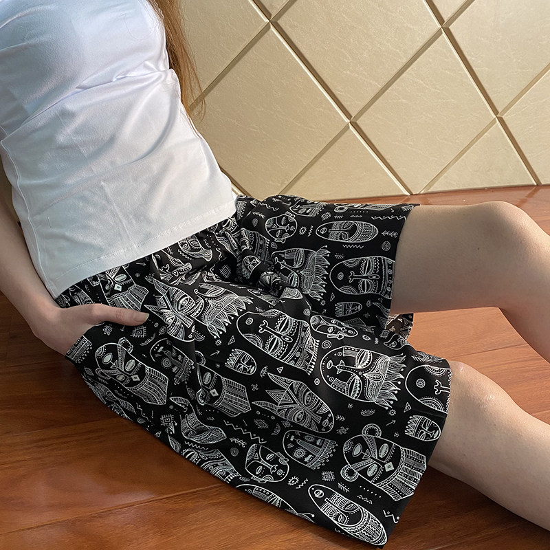 Women's cotton silk shorts 2021 summer new loose breathable plus casual shorts beach pants home four-point pants pajamas