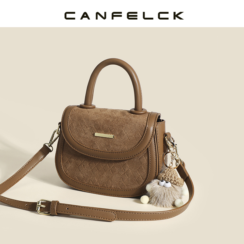 CANFELCK нишевая высококачественная седельная сумка, сумка для подмышек, новинка 2025 года, женская сумка-мессенджер, портативная осенне-зимняя