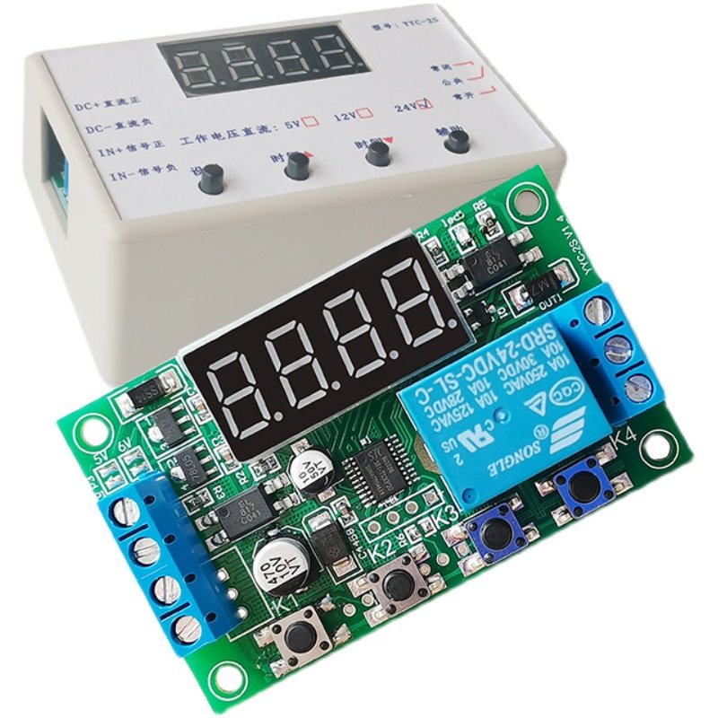Delay relay module pulse trigger power off cycle timing circuit switch 5V 12V 24V