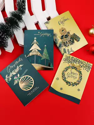 Christmas high-end exquisite Korean creative greeting card blessing business DIY three-dimensional small card ins message card customization