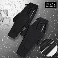 Черные быстросохнущие светоотражающие штаны с молнией