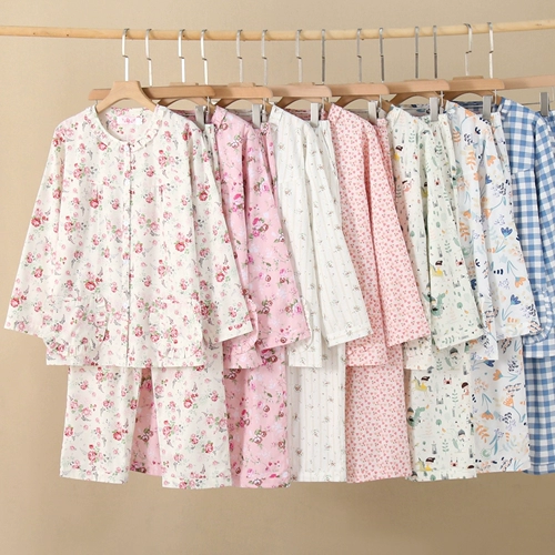 Хлопковый летний лонгслив, штаны, хлопковая тонкая пижама, 100% хлопок, круглый воротник