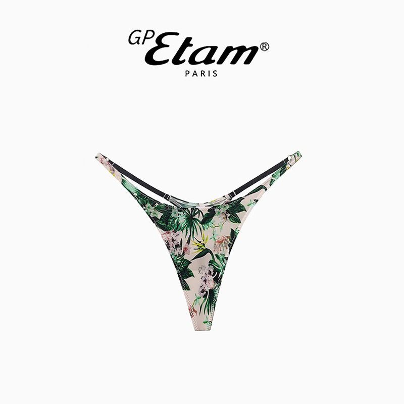 French Gpetam Multi-Color Sexy Pure Desire Fitness Breathable Underwear Women's Yoga Elastic High-Cut Body Shaping Thong