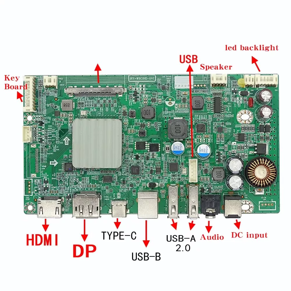 Плата драйвера дисплея 5K60HZ JRY-W9CUHD-AA1 5K HD комплект дисплея, интерфейс Type-C, плата драйвера LM270QQ1 дисплей-модуль