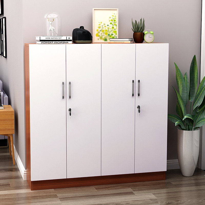 Shoe cabinet with lock outside cabinet simple outdoor locking household large capacity corridor shoe cabinet multi-layer outdoor anti-theft wood