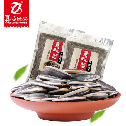 真心五香瓜子原味瓜子多口味葵花籽办公室休闲零食炒货500g
