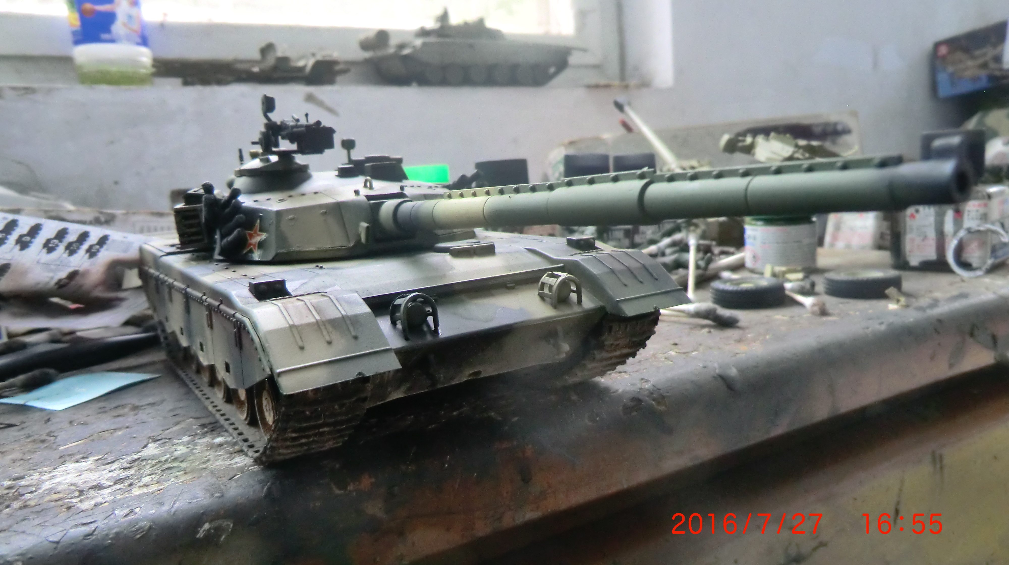 Small trumpet 1 35 Chinese Type 96 main battle tank 00344 foundry (pack board)