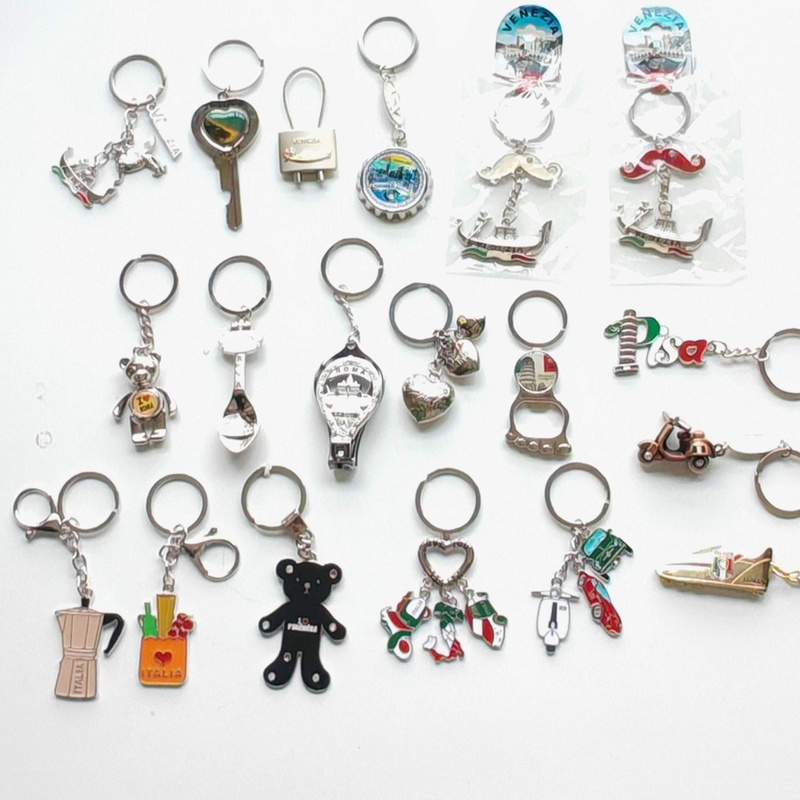 Italy Keychain Travel Souvenir Keychain Nail Clipper Bottle Opener Italy Venice Salomani Pisa