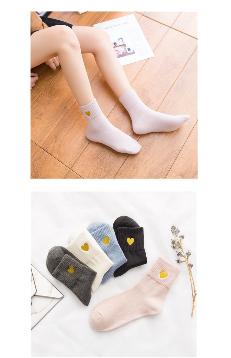 [3 đôi] yêu vớ vớ cotton vớ trong vớ Hàn Quốc Nhật Bản mùa thu đông mẫu cao eo Han vớ thủy triều tất ngắn