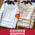 Trung quốc phong cách đàn ông của quần áo linen mùa xuân T-Shirt phong cách Trung Quốc khóa retro quần áo cotton linen phần mỏng dài tay áo màu rắn Áo phông dài