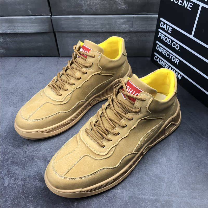 Xuân 2019 Giày thể thao cao cấp Hàn Quốc thời trang Hàn Quốc Giày trắng nam thần đỏ với giày nam - Giay cao giày anta