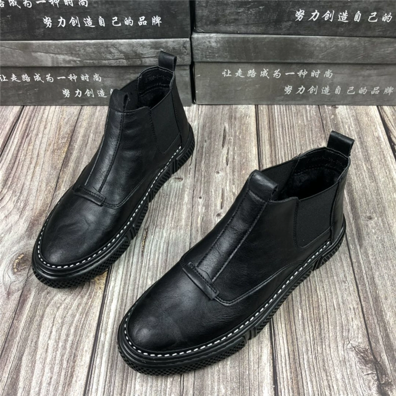 Mùa thu mới, giày cao gót đế bằng, giày đế xuồng đế xuồng phiên bản Hàn Quốc của Martin boot Spirit guys màu đỏ với giày thủy triều - Giay cao