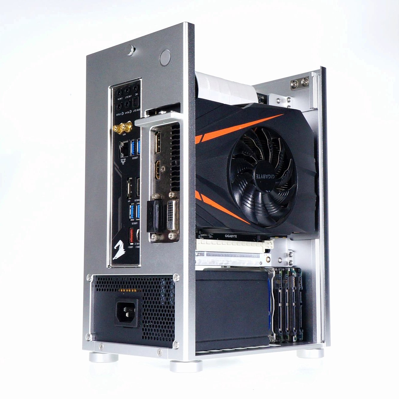 (Spot quick hair)ZS A4L v2 6 7L magnetic screw-free a4 main shell itx all aluminum sfx