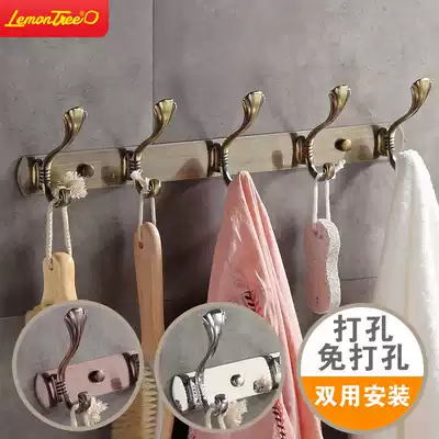 Wall-mounted wall fitting room key yi gou hanger clothes entrance door adhesive hook hanger shoe store coat hook