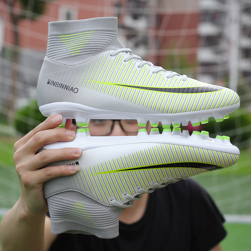 Football shoes men's broken nails artificial grass AG long nails TF short nails flat bottom training shoes female students football shoes children