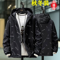 Add Fat Yard Autumn Winter Mens Even Hat Slim Cotton Jacket Cotton Coat Warm Jacket Fatson Male Windproof Trend Windsuit