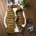 Mùa thu đông 2018 giản dị xuống áo vest cotton cộng với phân bón XL không tay vest gió nam vest ấm áp thủy triều áo ba lổ Áo vest cotton