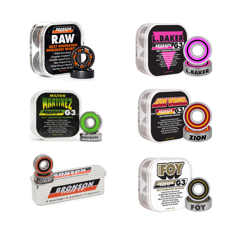 BRONSON Bearing Speed Imported Double Warp Skateboard Bearing Ceramic Wheels Professional High-end