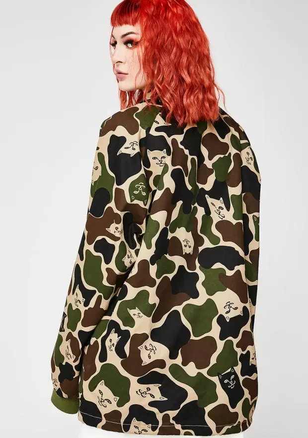 Камуфляжная куртка для мужчин и женщин, oversize
