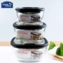 Khóa và Khóa Flagship Cửa hàng Kính Bento Hộp cơm trưa Công nhân văn phòng Lò vi sóng Lưu trữ đặc biệt Bát Tủ lạnh Lưu trữ Hộp cơm trưa - Hộp cơm điện sưởi ấm hộp cơm hâm nóng lock and lock
