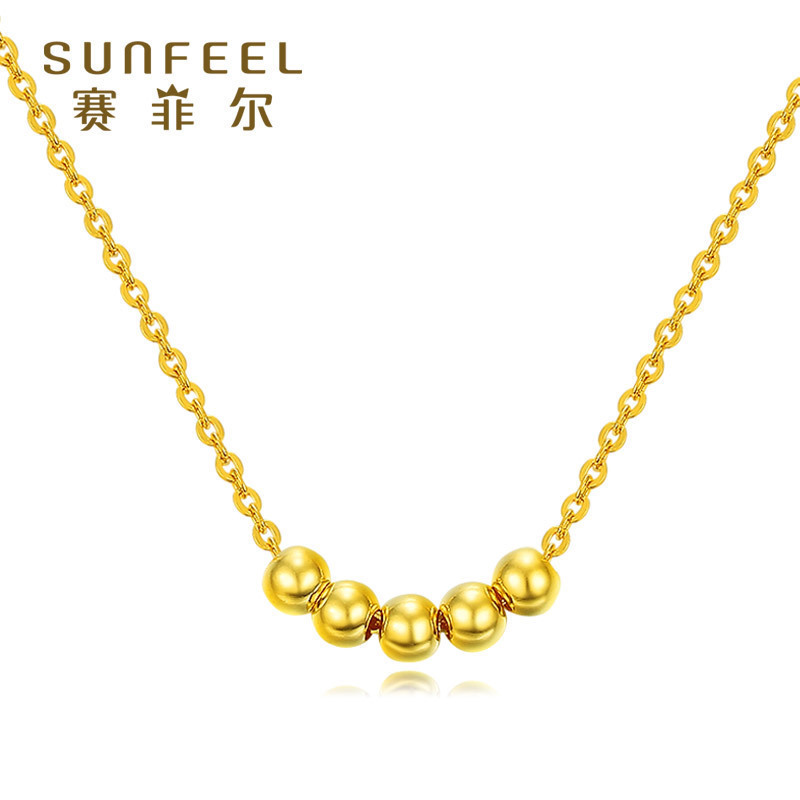 Seifel jewelry 999 9 gold necklace transfer jewelry chain female girlfriend denominated