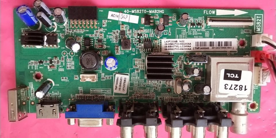 Professional quick repair original TCL L40F3301B LCD TV motherboard 40-MS82T0-MAB2HG
