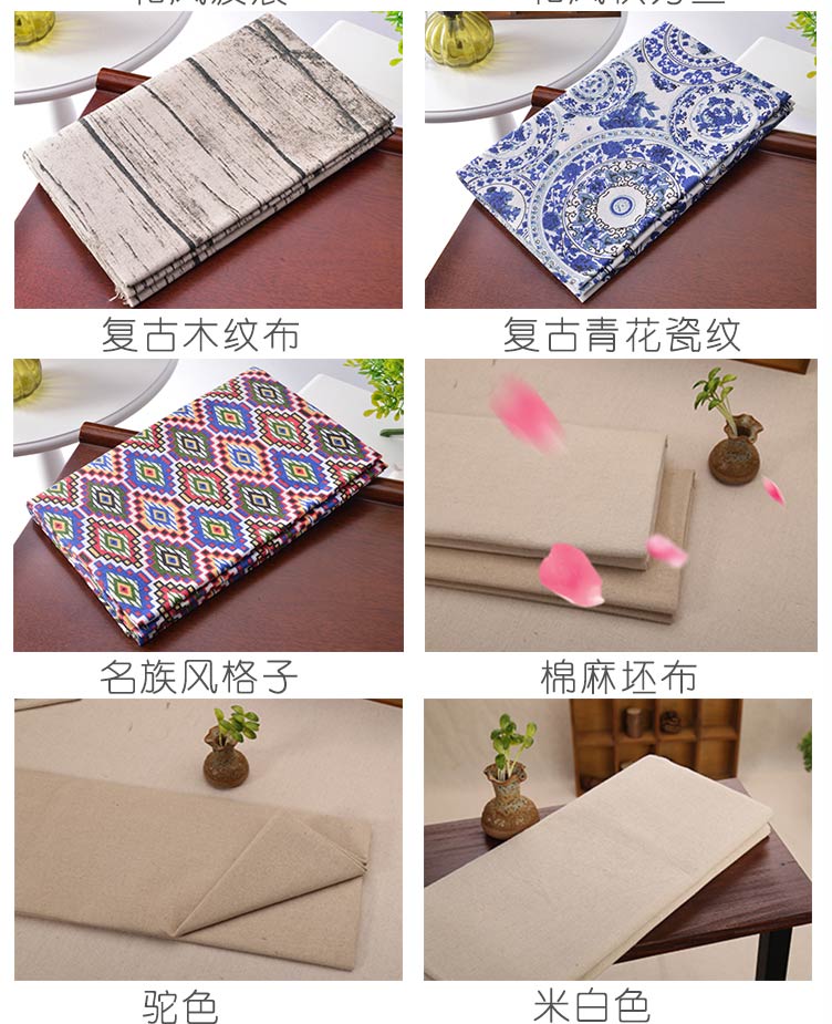Bông vải và vải lanh vải lanh vải lanh thủ công vải tự làm vải lanh vải lanh rèm khăn trải bàn xử lý giải phóng mặt bằng vải vải cotton gân