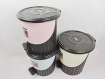 European-style foot-covered household bathroom living room bedroom creative plastic foot-on trash can paper basket